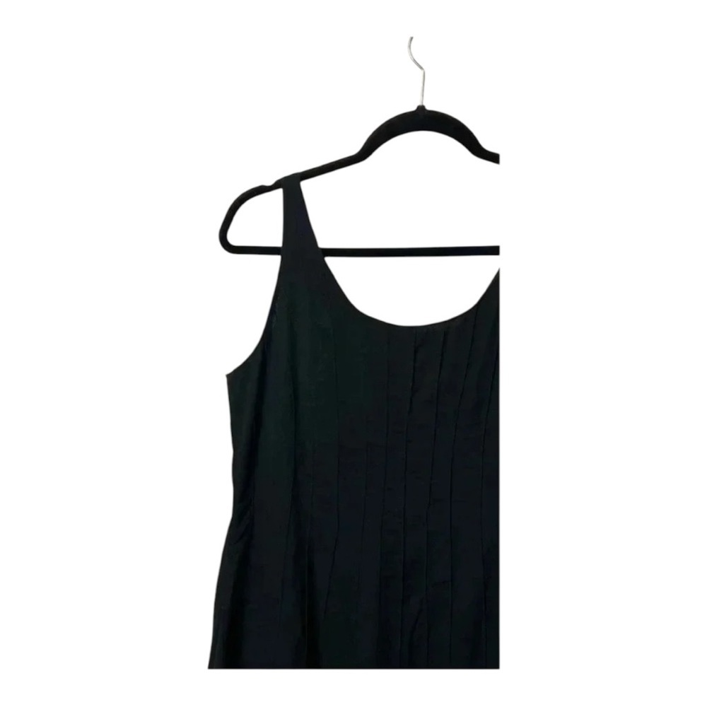 0403W. Eileen Fisher Women's M Black Sleeveless Midi Dress Casual A-Line - Picture 8 of 10